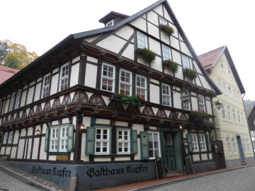 Stolberg im Südharz: Fachwerkhaus „Gasthaus Kupfer“